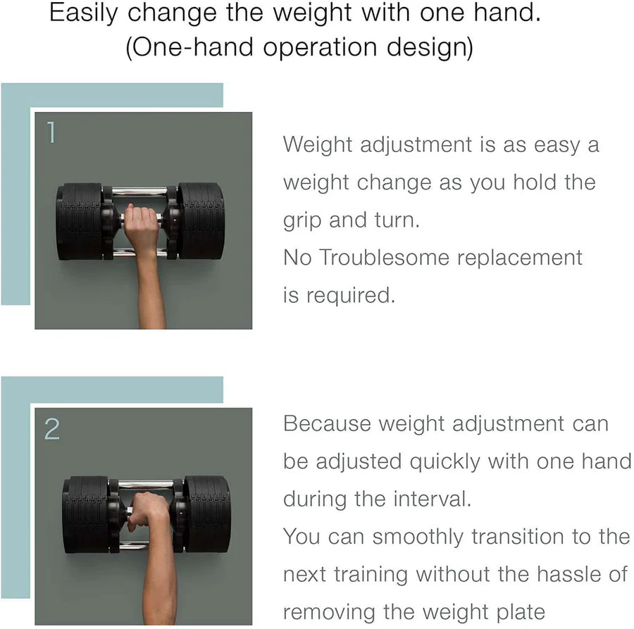 32kg Adjustable Single Weight Dumbbell for Men & Women