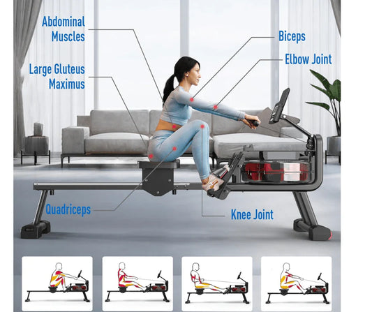 Water Rowing Machine for Exercise