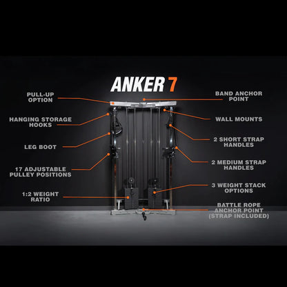 Torque Anker 7 Functional Strength Trainer (200 lb /91 kg weight stacks)