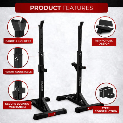 Multi-purpose Squat Rack and Bench Press Rack.