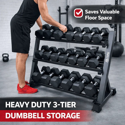 3 Tier Weight Storage Rack for Dumbbells