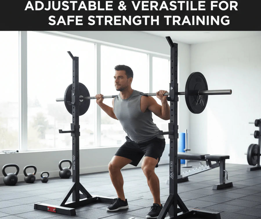 Multi-purpose Squat Rack and Bench Press Rack.