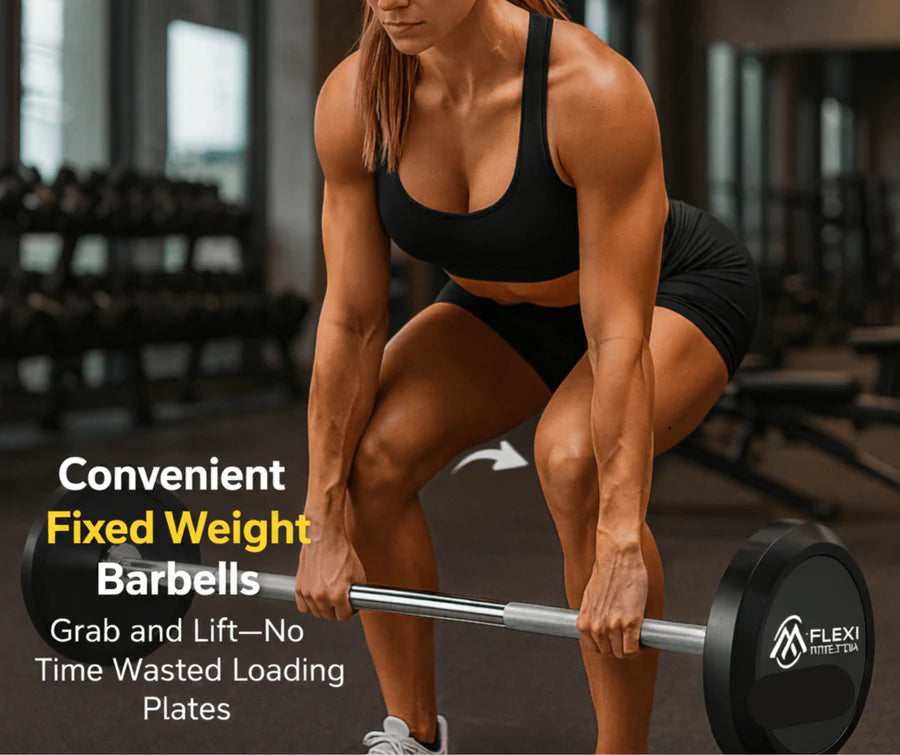 Rubber Fixed Straight Pre-Loaded Weights