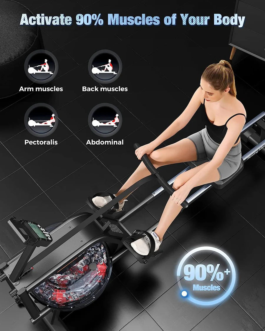 Water Rowing Machine for Exercise
