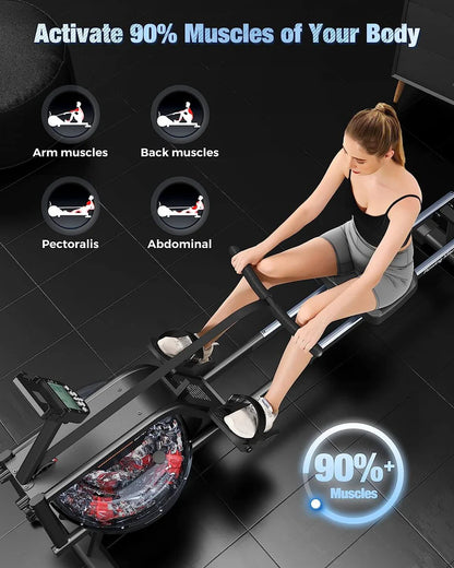 Water Rowing Machine for Exercise