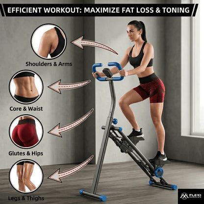 Stair Stepper with Handlebar, Foldable Vertical Climber Exercise Machine