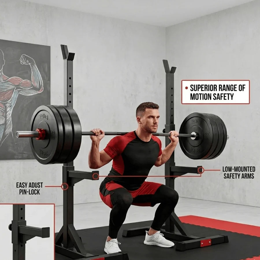 Multi-purpose Squat Rack and Bench Press Rack.
