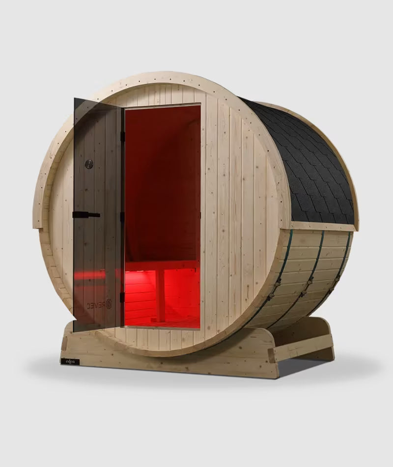 Revel Eden - 4 Person Traditional Barrel Sauna