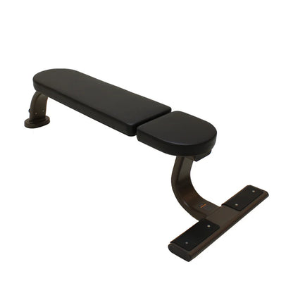 Shua Flat Bench SH-G8878B (Brown Frame/ Black Upholstery)