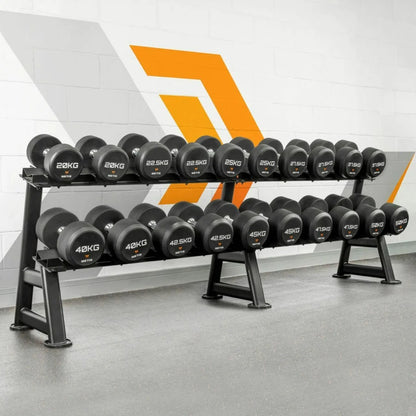 METIS Pro Urethane Dumbbell Rack Sets [2 Tier]
