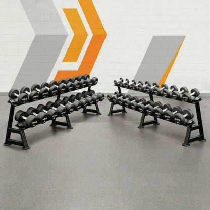 METIS Pro Urethane Dumbbell Rack Sets [2 Tier]