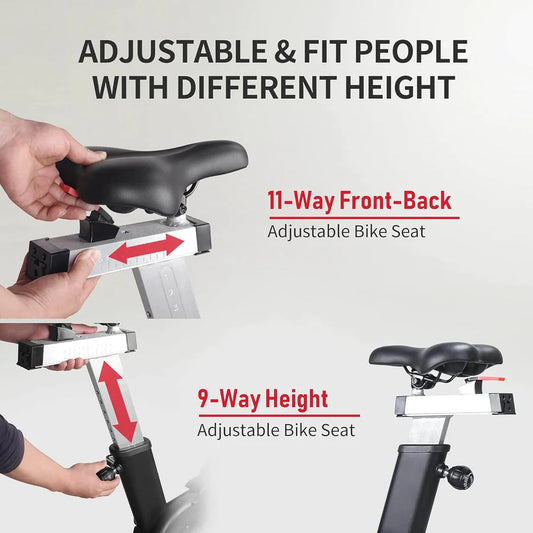 Exercise Bike with Air-Resistance Fan