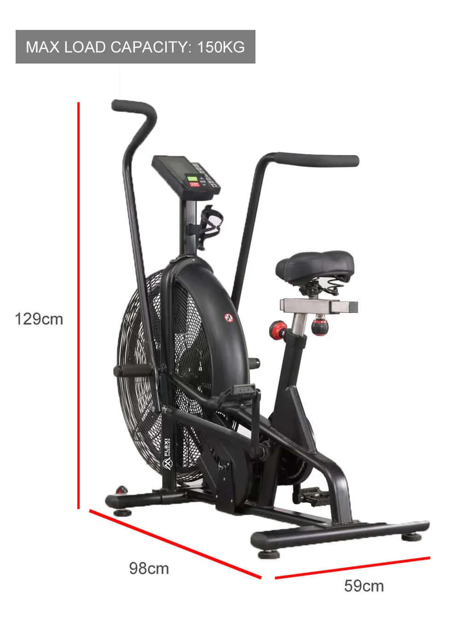 Exercise Bike with Air-Resistance Fan