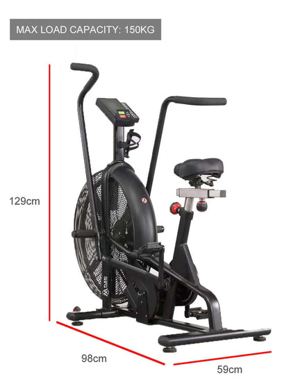 Exercise Bike with Air-Resistance Fan