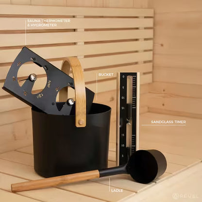 Revel NordicWave 3-4 Person Infrared & Traditional Hybrid Sauna