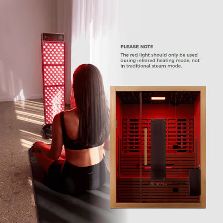 Revel NordicWave 3-4 Person Infrared & Traditional Hybrid Sauna