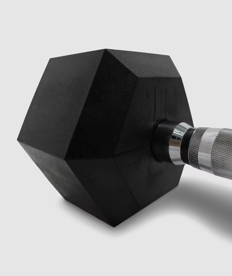 Force USA Rubber Hex 1kg-10kg Set With Dumbbell Rack