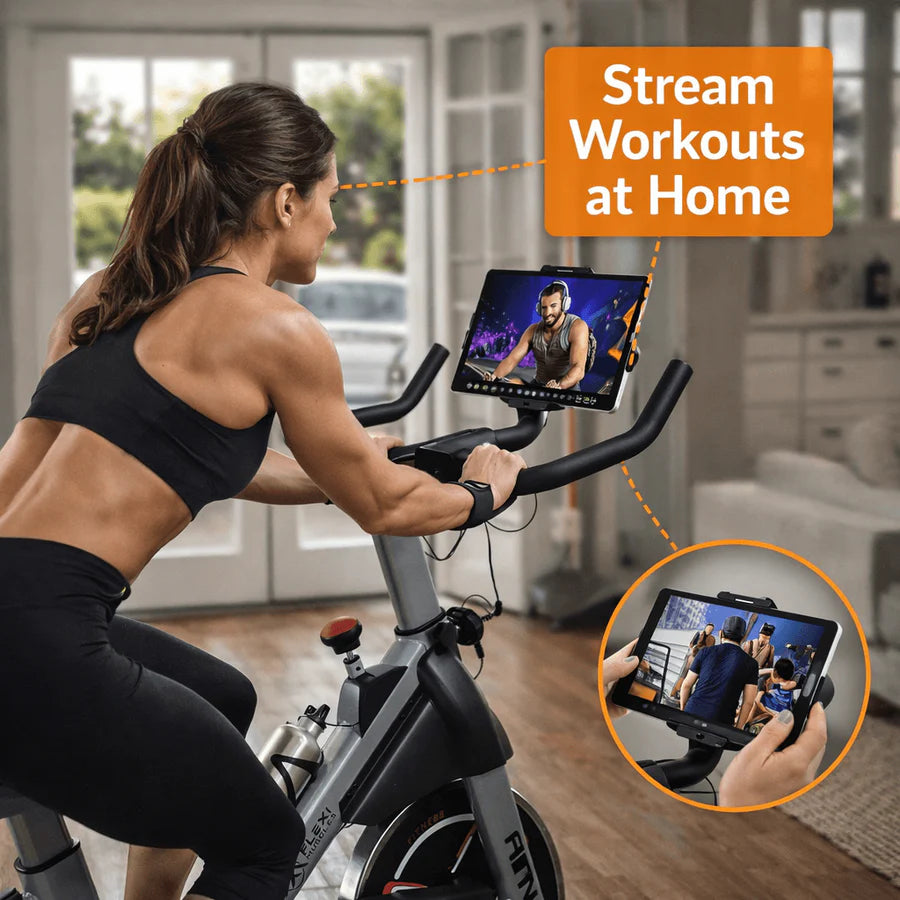 Exercise Bike with Air-Resistance Fan
