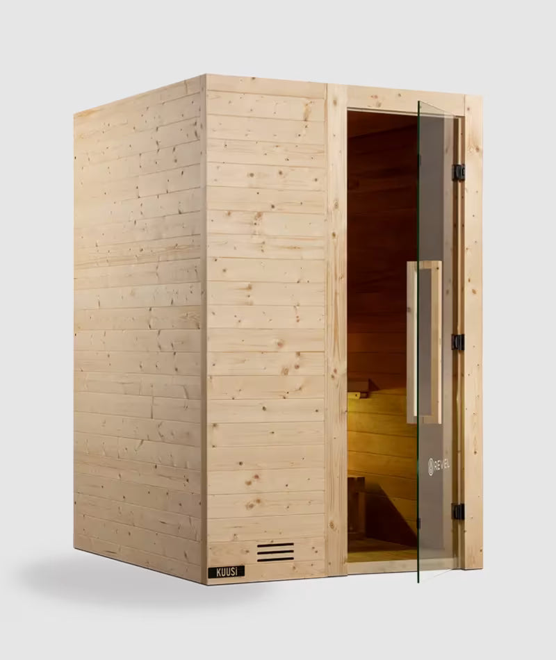 Revel Kuusi 2 Person Traditional Finnish Sauna with Step