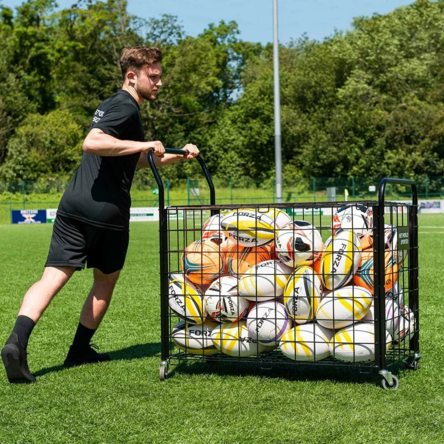 Portable Ball Cage Trolley & Equipment Cart [40 Balls]