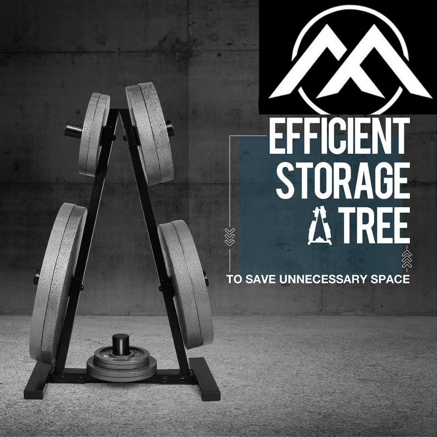 Olympic Barbell Weight Plates Rack.