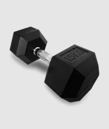 Force USA Rubber Hex 1kg-10kg Set With Dumbbell Rack