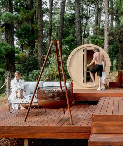 Revel Eden - 4 Person Traditional Barrel Sauna