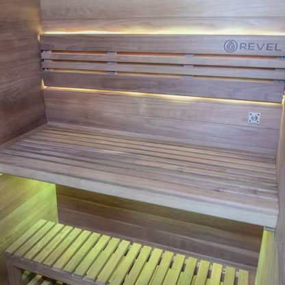 Revel Kuusi 2 Person Traditional Finnish Sauna with Step